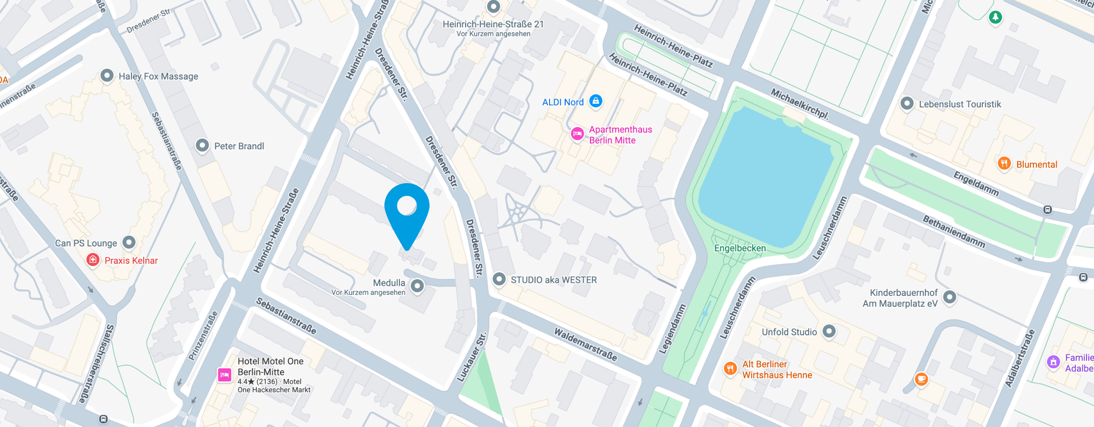 Karte Dresdenerstraße 112a Berlin@